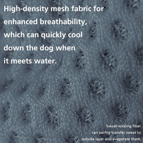 2 Pack Quick Dry Dog Shirt - Lightweight Mesh Breathable Clothes for Medium Dogs, Sun-Protection Sleeveless Shirts