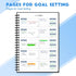 Harphia 100 Days Challenge Fitness Tracker Notebook - A5 Workout Journal for Men and Women, Progress Log Book Planner