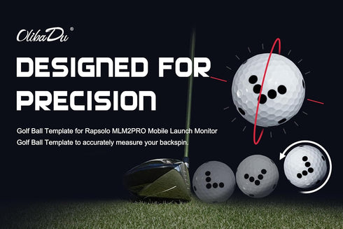 MLM2PRO Golf Ball Marker Template for Rapsodo Mobile Launch Monitor