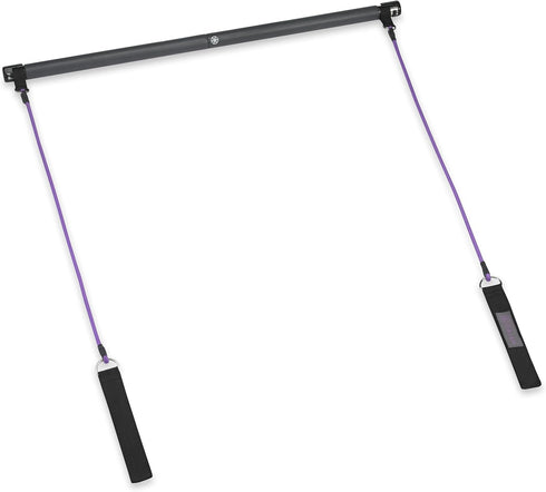 Gaiam Restore Pilates Bar Reformer Kit - Home Fitness Equipment with 30-Inch Resistance Bands & Exercise Guide