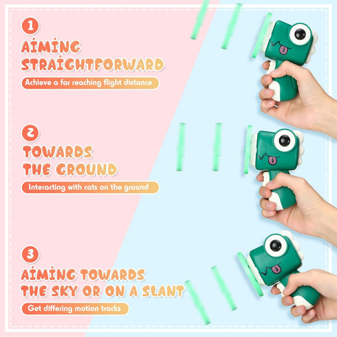 45 Set Arrowbash Pcs Cat Fetch Toy with Colorful Flying Propellers Cat Interactive Toys Playing Tracking Propeller Toy