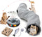 TSEB4TEP Cat Tunnel, Indoor Cat Toy, Roller Track Cat Toy, Collapsible S-Shaped Play