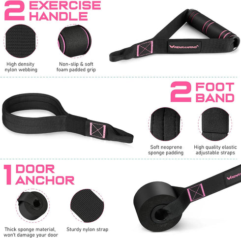 Pilates Bar Kit with Resistance Bands, Multifunctional Heavy-Duty Pilates Bar for Home Workouts for Women & Men