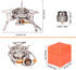Portable Backpacking Stove with Piezo Ignition, Windproof Camping Gas Stove for Outdoor Camping Hiking Picnic