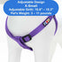 Pawtitas Purple Solid Color Step in Dog Harness, Extra Small Vest Harness for Puppy Training and Walking