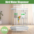 CLPOAWC Bird Water Dispenser, 2 Pcs Automatic Bird Feeder for Budgies, Parakeet Cage Accessories, Clear