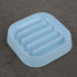Healthy Slow Feeder Dog Bowl for French Bulldog - Striped Pattern, No Choking, Blue