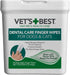 Vet's Best Dental Care Finger Wipes, 50 Count, Reduces Plaque & Freshens Breath for Dogs & Cats