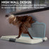 23.5"x23.5" 4 PAWISE Male Dog Pee Pad Holder with High Wall, Indoor Potty Tray for Medium/Large Dogs, Reusable Large
