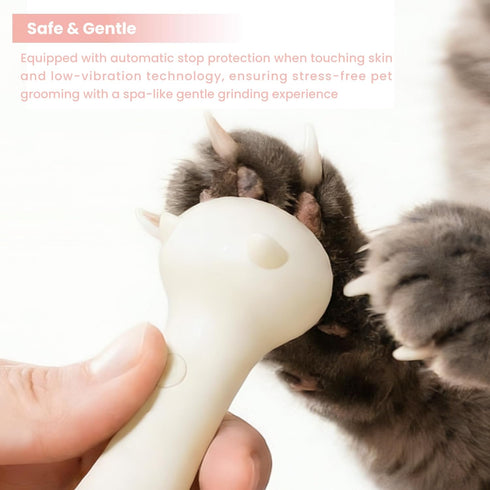 FifthLeaf Trimmer, 6 360 Quiet Dog Nail Grinder with Dog Nail File, Low Vibration Rechargeable Pet Nail Cat Nail