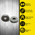 Rubber Spacer & Washer Kit (1/8 Inch - Pack of 25) | Universal Rubber Washer Spacer O Rings for Screws