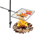REDCAMP Heavy Duty Swivel Campfire Grill Grate, Stainless Steel Over Fire Grill with Carrying Bag for Cooking