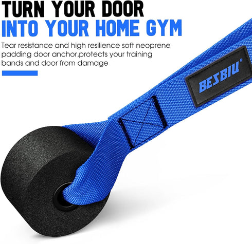 Heavy Resistance Bands Set for Working Out, 300lbs Fitness Bands with Handles, Door Anchor, Home Gym Equipment