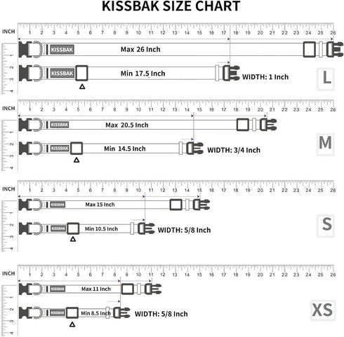 KISSBAK Dog Collar for Large Dogs - Special Design Cute Floral Adjustable Soft Fancy Collar for Girl Puppy, L