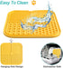 LUKITO 3PCS Licking Mat for Dogs & Cats, Suction Cups, Peanut Butter Lick Pads for Anxiety Relief and Training