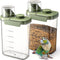 Maxdot 2 Pcs Bird Seed Storage Container 3 Qt/2.8 L with Tight Lids