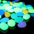 Glow in The Dark Pebbles,Decorative Glow Stones,Fish Tank Aquarium Gravel,Glow Pebbles for DIY Garden Gifts Decoration(Big Size, 3-4cm, 400g/14.1oz) (Multicolor)