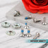 Snowboard Binding Screw Set, Stainless Steel Mounting Screws with Anti-Slip Washers for Snowboard Replacement Hardware