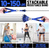 WALITO Resistance Bands Set with Handles, Door Anchor, Legs Ankle Straps for Heavy Resistance Training