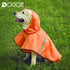 Dog Raincoat with Adjustable Belly Strap, Waterproof Slicker Hoodie with Reflective Strip for Medium Large Dogs -