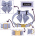 Maca Bates Dog Collar with Bow Tie, Adjustable Breakaway Violet for Small to XL Dogs