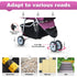 3Wheels BestPet Pet Dog Stroller for Folding Lightweight Cat Travel Stroller with Cup Holder,Purple