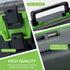 THKFISH Fishing Tackle Box Organizer, Double Layer Storage Box with Adjustable Dividers, 14.96 * 10.23 * 4.5in Green