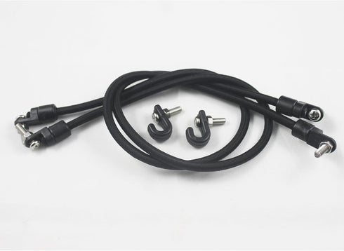 Kayak Bungee Paddle Holder Kit - Keepers for Kayak & Canoe (Pack of 2) with Screws