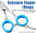 20 Pieces Scissors Finger Rings, Rubber Finger Rings for Pet Hair Shears and Grooming Scissors