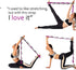 SANKUU Yoga Straps Stretching Strap with 12 Loops, Workout Poster for Exercise, Pilates, and Gymnastics