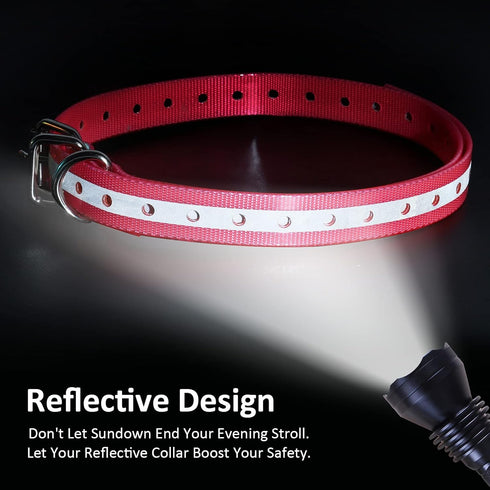 Replacement Collar Strap for Training Shock Collar and Electric Fence Receivers, Adjustable and Waterproof, Easy Clean