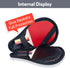 VISEMAN Table Tennis Racket Cover, Portable Waterproof Table Tennis Bat Bag to Hold 2 Paddles and 5 Balls