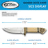 SZCO Supplies DH-8036 Celtic Knot Bandit Hunting Knife with Sheath, 7.75" Length, White Bone Handle