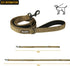 Handled No-Pull Dog Walking Leash, Long Traffic Leads for Medium to Large Dogs (Brown, 6FT) by OneTigris