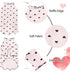 Pet Clothes for Small Dogs Cat Summer Fall Heart Print Shirt Stretchable Ruffle Long Sleeve Outfits for Chihuahua Schnauzer Shih Tzu Yorkie (Pink, Medium)