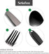 Travel Cutlery Set with Case - 5-Piece Stainless Steel Reusable Flatware Set, Portable Utensils for Camping, Picnic,