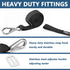 One Hooks Adjustable Bimini Boat Top Straps, 38"~70" Marine Awning Webbing Straps with Heavy Duty Snap Hooks