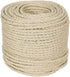 Natural Fiber Sisal Rope, 25 Feet Length, 1/2" Diameter for Various Uses