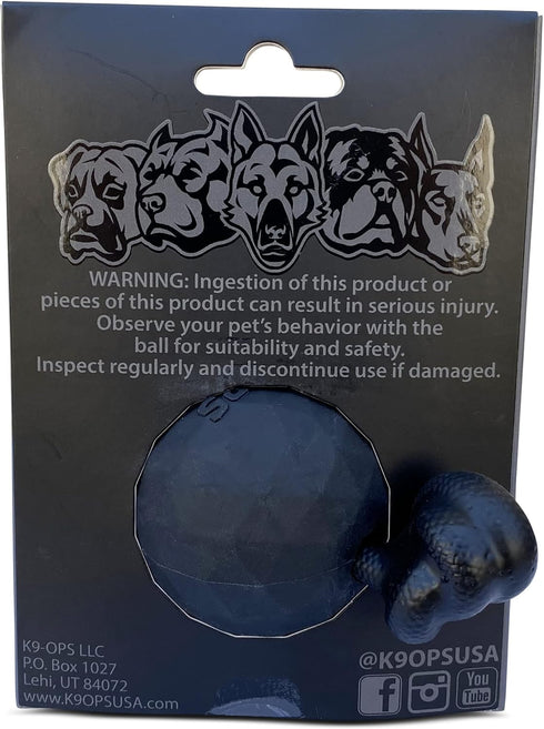 Dog Ball on a Rope Tug Toy - Rubber Fetch Training Reward for Large Dogs, Durable for Indestructible Chewers