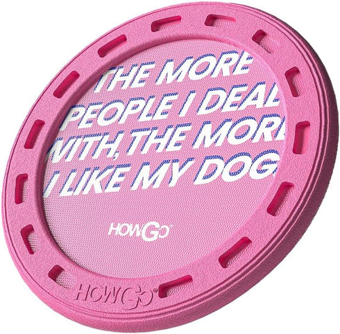 HOWGO Flyer Dog Toy, Lightweight Durable Flying Disc, Best for Flight, 9.84'' (Pink)