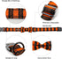 Fall Dog Collar with Bow Tie by Lionheart glory, Adjustable Halloween Dog Collar for Small Dogs