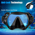 Snorkeling Gear for Adults, Dry-Top Snorkel Set with Scuba Diving Mask, Anti-Leak Anti-Fog Tempered Glass Lens