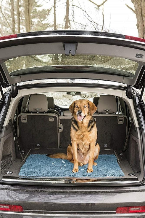 Dog Gone Smart Dirty Dog Microfiber Paw Doormat, Super Absorbent Mat Keeps Paws & Floors Clean, Medium Mist Grey