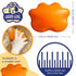 Large 5" Dog Pet Hair Massaging Brush Grooming Tool for Cats, Dogs, Long or Short Hair, Tangerine Orange