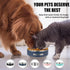 24oz Stainless Steel Dog Bowls with Rubber Bottom, Non-Slip Double Wall for Small & Medium Dogs