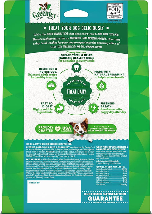 Greenies Fresh Dental Treats for Dogs Teenies - 43 Pack - (Dogs 5-15 lbs) - Pack of 2