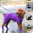 Puppy Dogs Candy Colors Anti-Slip Waterproof Rubber Rain Shoes, Boots Paws Cover, Purple, Medium
