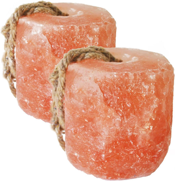Himalayan Salt Lick On Rope for Horse 4.8-6.6 lb Mineral Salt Block