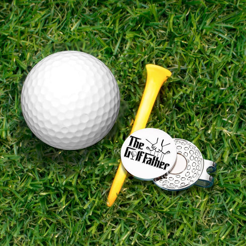 Hafhue The Golf Father Ball Marker - Magnetic Clip, Funny Gift for Men, Dad, Grandpa