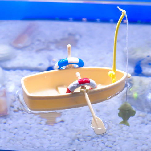 NIHUIFA Fishtank Artificial Vessel Landscape Fish Tanks Decorations for Aquariums Terrarium Shrimp Sail Boats Ornaments